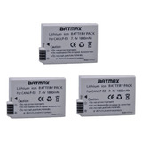 3x Bat Eria Batmax Lp-e8 Para Canon T2i, T3i, T4i, T5i