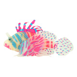 Enfeite De Silicone Soma Jelly Lionfish Azul E Vermelho