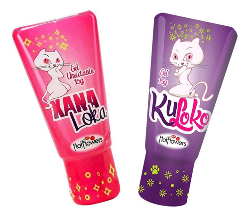 Kit Gel Feminino Xana Loka E Kuloko Esfria Esquenta Vibra