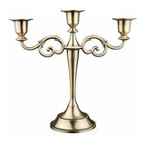 Candelabro De Metal De 3 Velas Viscacha ? Portavelas Para Ev