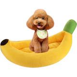 Cama Para Mascotas En Forma De Plátano Cama De Felpa De Felp