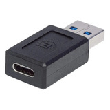 Adaptador Manhattan Usb Tipo C V2.0 Am-ch Negro 354653 / /vc