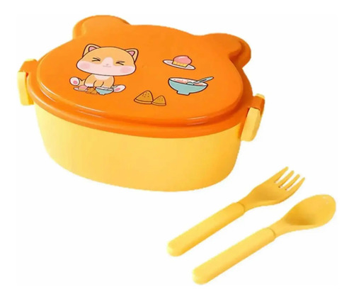 Lonchera, Topper 4 Divisiones, Mas Cubiertos, Niños