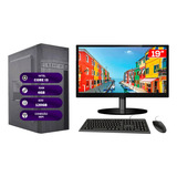  Computador Completo Intel Core I3 4gb Ssd 120gb Monitor 19