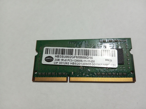 Memória Ram 2gb Ddr3 Notebook LG N450 Original Pc3-12800s