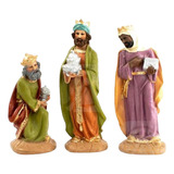 Los 3 Reyes Magos 20cm Resina Fina (están Hermosos)
