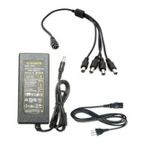 Cargador Fuente Poder Camaras Seguridad 12v 3a Cable 4 Bocas