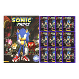 1 Álbum Sonic Prime + 50 Figurinhas (10 Env)