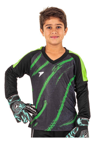 Camisa Goleiro Infantil Manga Longa Poker Orbit 04459