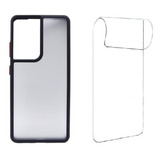 Carcasa Para Samsung S21 Ultra Soft Color + Lamina Hidrogel