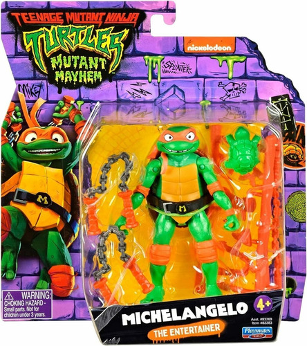 Tortugas Ninja Mutantes Michelangelo Pelicula Playmates 