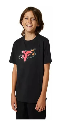 Playera Fox Pyre Niño Moto Cross Downhill Mtb Enduro Rzr Atv