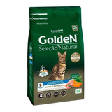 Golden Seleção Natural Gatos Adultos Castrados Abobora 3kg