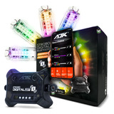 Kit 4 Strobo Automotivo Led Rgb Digital Bluetooth C/ App Ajk