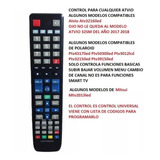 Control Para Cualquier Atvio Smart Tv Lcd Led U59 Universal
