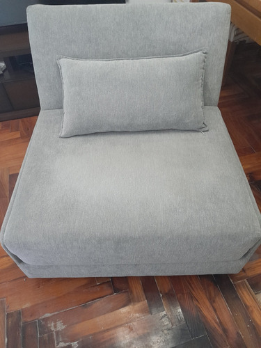 Sofá Cama De 1 Plaza Divanlito (2m×86cm) De Chenille Gris