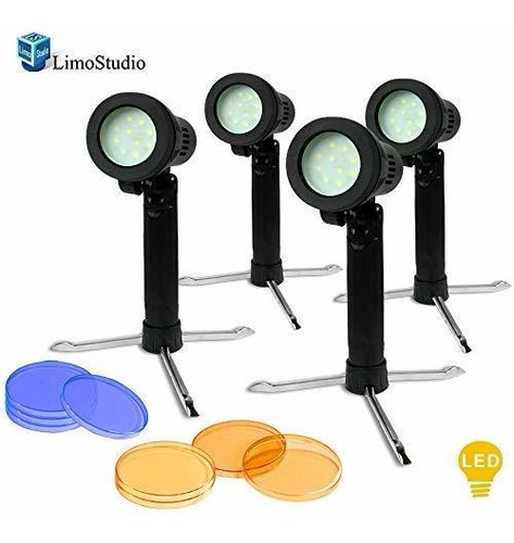 Limostudio 4 Sets Lámpara De Luz Led Portátil Continua Para