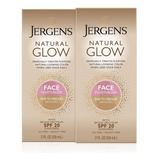 Jergens Natural Glow Face Self Tanner Lotion, Spf 20 Broncea