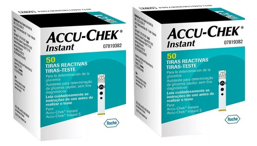 100 Tirillas Accu Chek Instant