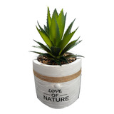 Plantas Artificiales Decorativas Macetero Aloe Vera 18cm