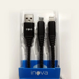 Cable Micro Usb V8 Y iPhone 5/6/7 2.0a - Alta Velocidad 