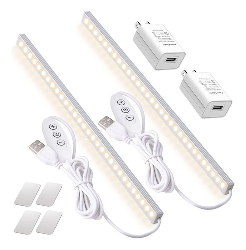 Luz Led Ajustable Usb Para Gabinetes Y Mesas Pack 2 Dweptu