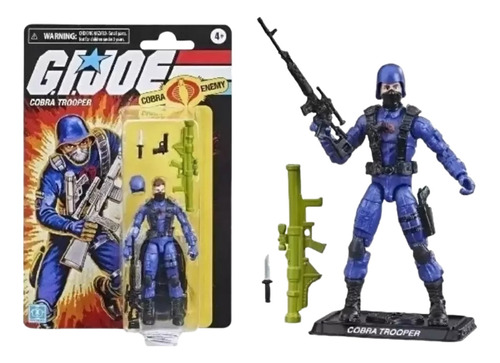 Hasbro Boneco Gi Joe Cobra Trooper Lacrado Comandos Em Ação