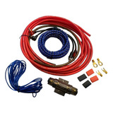 Kit De Cable Para Potencia  8 Gauge Mas Fusible