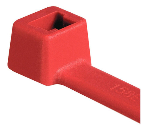 Abraçadeira Flexível Hellermanntyton 100 Unidades Nylon Vermelho 10cm T18r Hellermanntyton Ltda