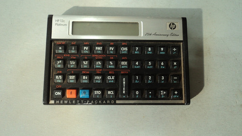 Calculadora Hp 12c Platinum 25th Anniverssary  Com Defeito