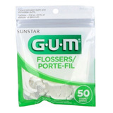 Palillos Flossers Gum Con Hilo Dental - Bolsa Con 50 Piezas