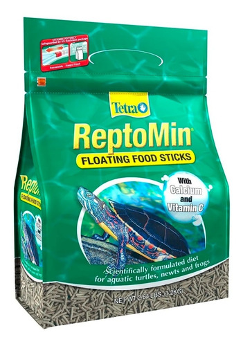 Reptomin 2,64lb Comida Ranas Tortugas Reptiles Salamandras