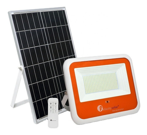 Reflector Led Energiu 100w + Panel Solar Con Control Remoto