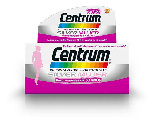 Centrum Silver Mujer Multivitamínico X 60c Envío Gratis Caba