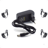 Kit 05 Fonte Alimentação 12v 2a 2000ma P4 Estável Bivolt Led