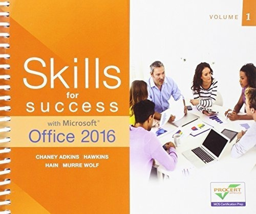 Skills For Success With Microsoft Office 2016 Volume, De Adkins, Ma. Editorial Pearson En Inglés