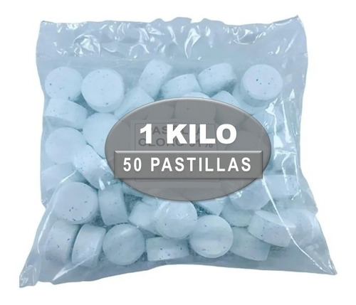 Tarro Pastillas Cloro Para Piscina Por 1 Kilo (50 Pastillas)