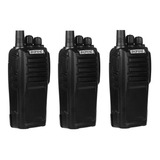 Pack 3 Radio Walkie Talkie Portatil Baofeng Uhf Uv-6d