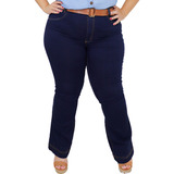 Calça Jeans Flare Plus Size Feminina Tamanho Grande Promoção