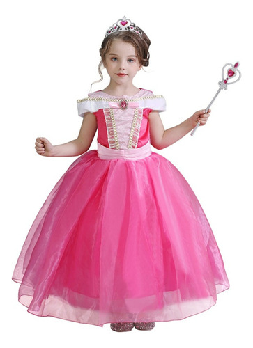 Vestido De Princesa De Bella Durmiente Para Niñas A