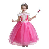 Vestido De Princesa De Bella Durmiente Para Niñas A