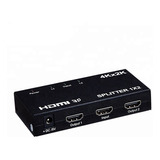 Splitter Switch Multiplicador Hdmi 1x2 4k 3d Fullhd + Fuente