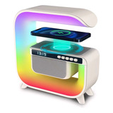 Alto-falante Bluetooth Com Carregador Sem Fio Com Luz Rgb