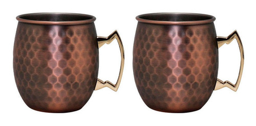 Set De 2  Mugs De Cobre Wayu Loi Chile