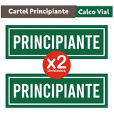 Calcomanía Principiante Para Auto Pack X 2 Unidades