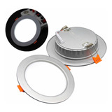 Lampara Led Empotrar Blanco Con Satin 12w Bote O Plafon 120w