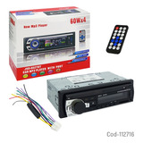 Radio Para Auto Con Bluetooth, Fm-usb-sd, 60w X 4, Con Contr