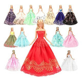 Vestidos Y Ropa Para Muñeca Barbie Barwa 5 Piezas Moda
