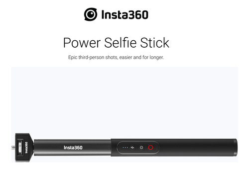 Insta360 Power Selfie Stick Bastão C/ Carregador P/ Câmera 