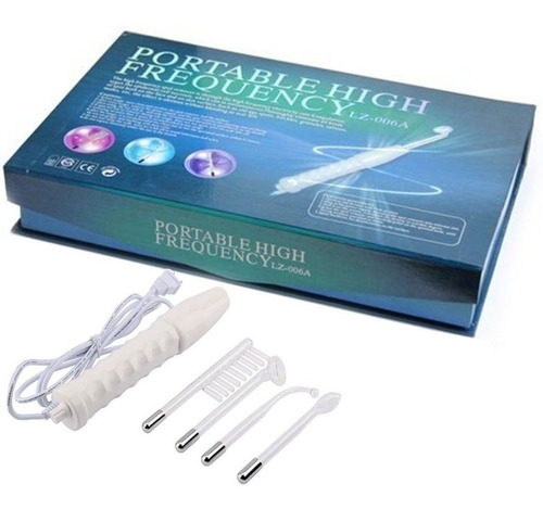 Alta Frecuencia Portátil Facial Y Corporal 4 Electrodos 